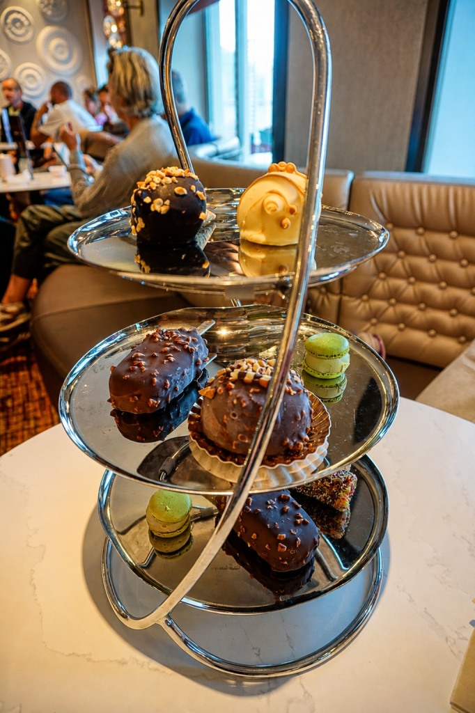 Ripples ice cream afternoon tea served aboard P&O Iona